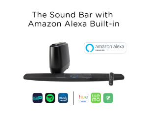 Command Bar barra de sonido de Polk audio  con control por voz  Amazon Alexa